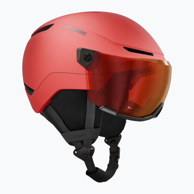 Children's ski helmet Atomic Revent Visor Jr red/red flash