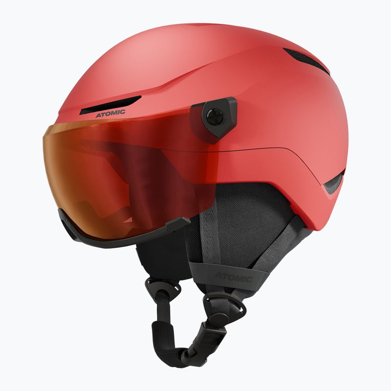 Children's ski helmet Atomic Revent Visor Jr red/red flash 2