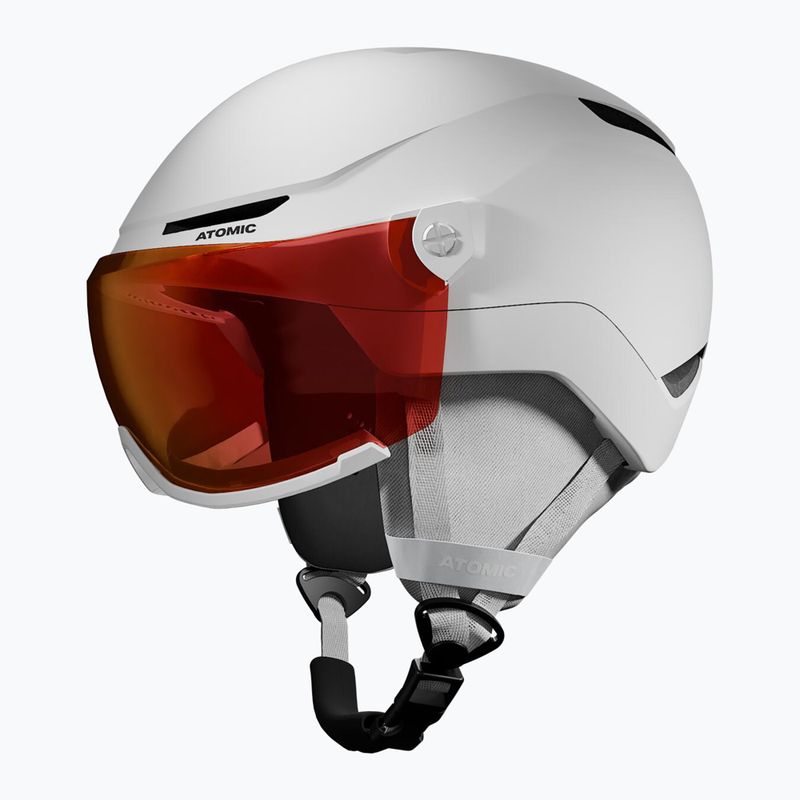 Children's ski helmet Atomic Revent Visor Jr white heather/red flash 2