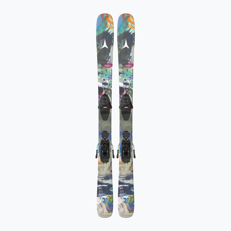 Kids’ downhill skis with bindings Atomic Bent Jr 140-150 + L6 GW multicolor