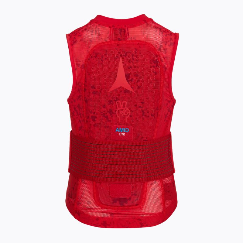 Back guard Atomic Live Shield Amid Lite Vest Jr graphic/red 2
