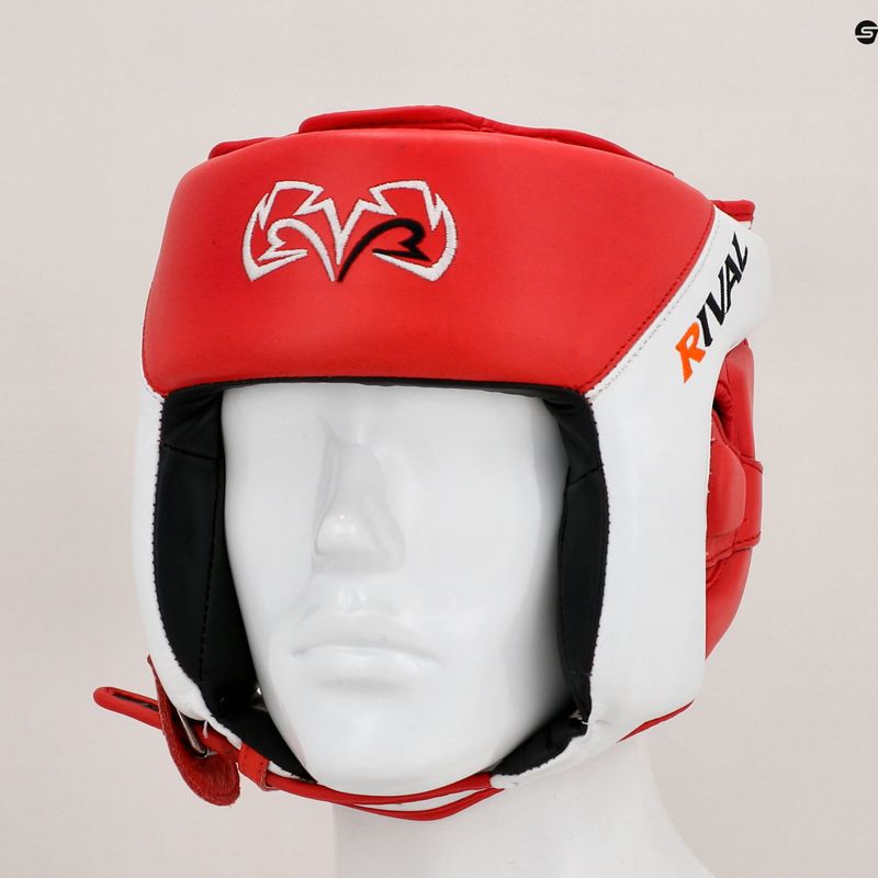 Rival Amateur Competition Headgear Boxing Helmet red/white 12