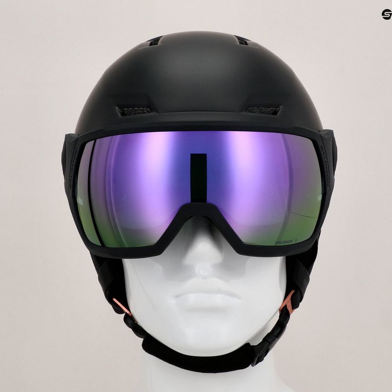 Salomon Icon LT Visor S2black/pink/gold ski helmet 12