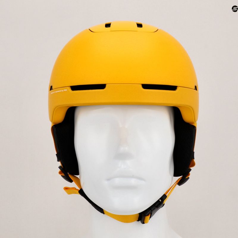 Ski helmet POC Obex MIPS sulphite yellow matt 11