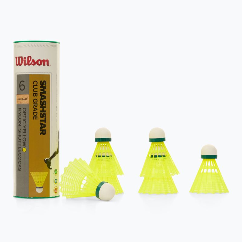 Wilson Smashstar badminton shuttlecocks 6 pcs. yellow