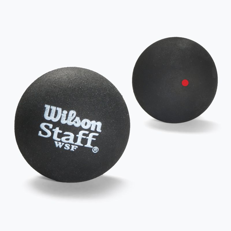 Wilson Staff Ball Red Dot squash balls 3 pcs black
