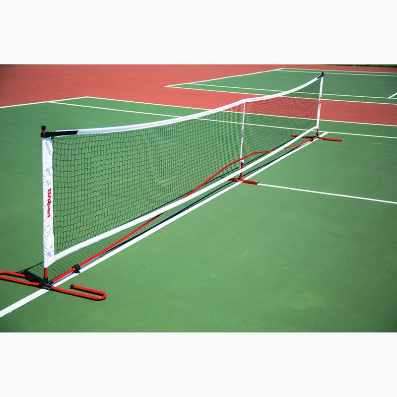Pickleball net Wilson Portable Pickleball Net System white/red 2