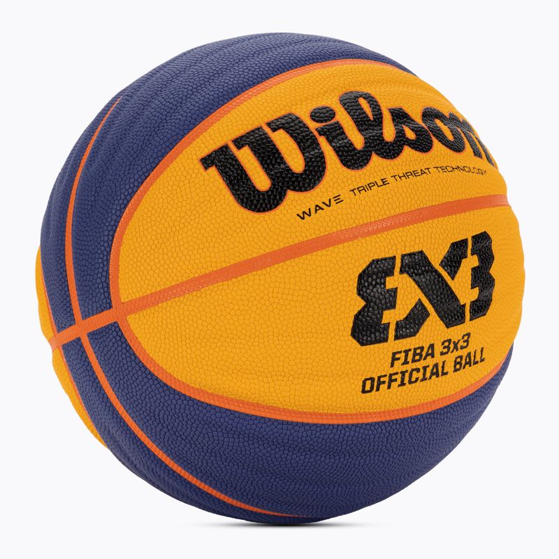 Wilson Fiba 3x3 Game blue/yellow basketball size 6 2