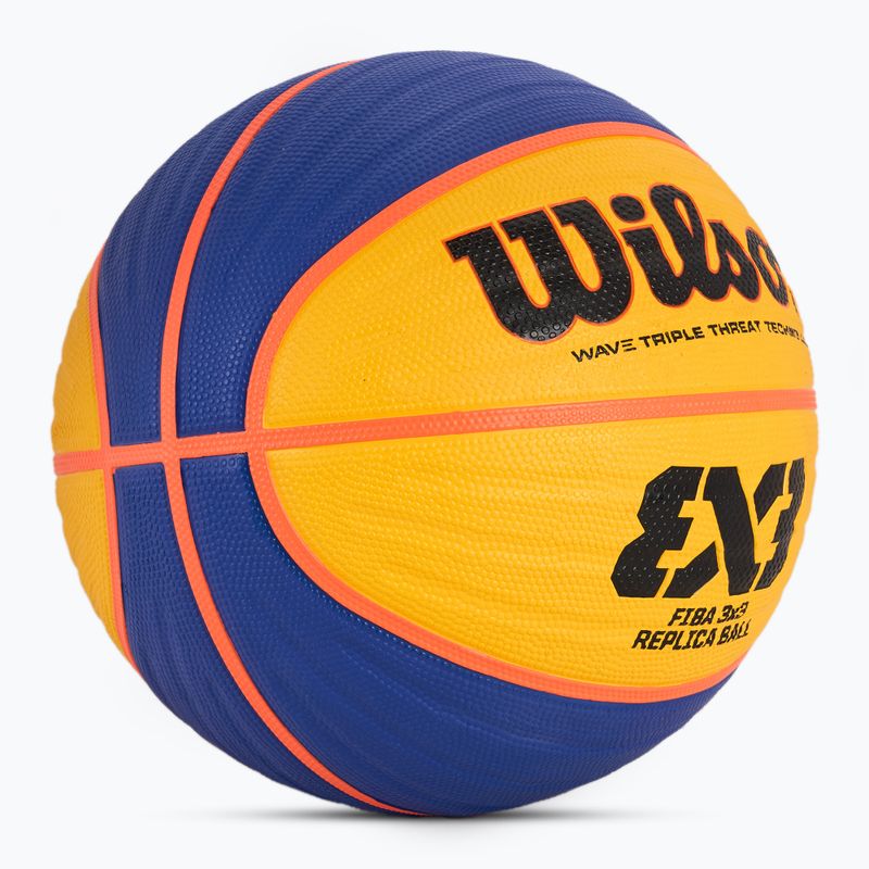 Wilson Fiba 3x3 Replica RBR basketball blue/yellow size 6 2