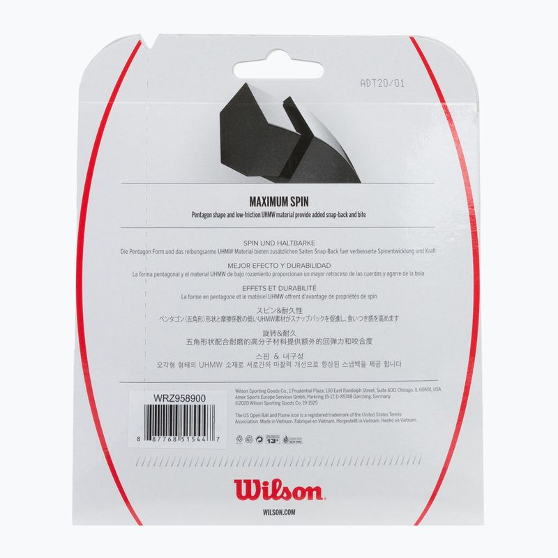 Wilson Revolve Spin 17 Set tennis string 12.2m black WRZ958900+ 2
