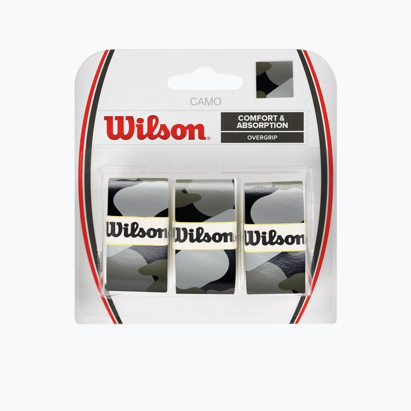 Wilson Camo Overgrip tennis racket wraps 3 pcs black WRZ470830 2