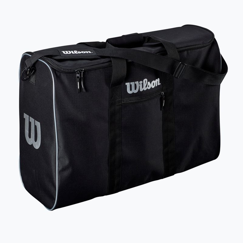 Basketball bag Wilson Travel Basket 6 Ball black/silver
