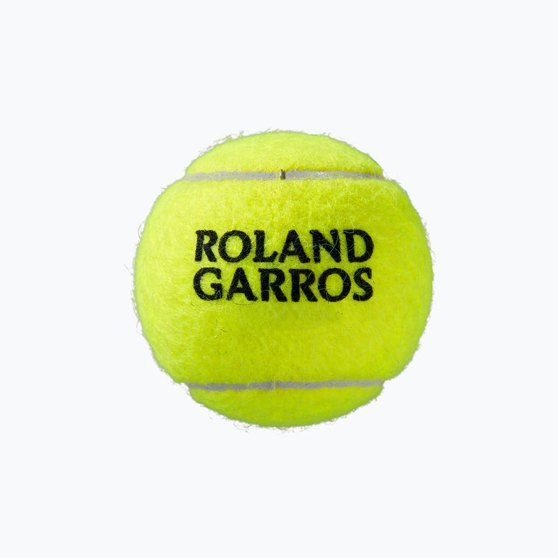 Wilson Roland Garros Clay Ct tennis balls 3 pcs yellow WRT125000 4