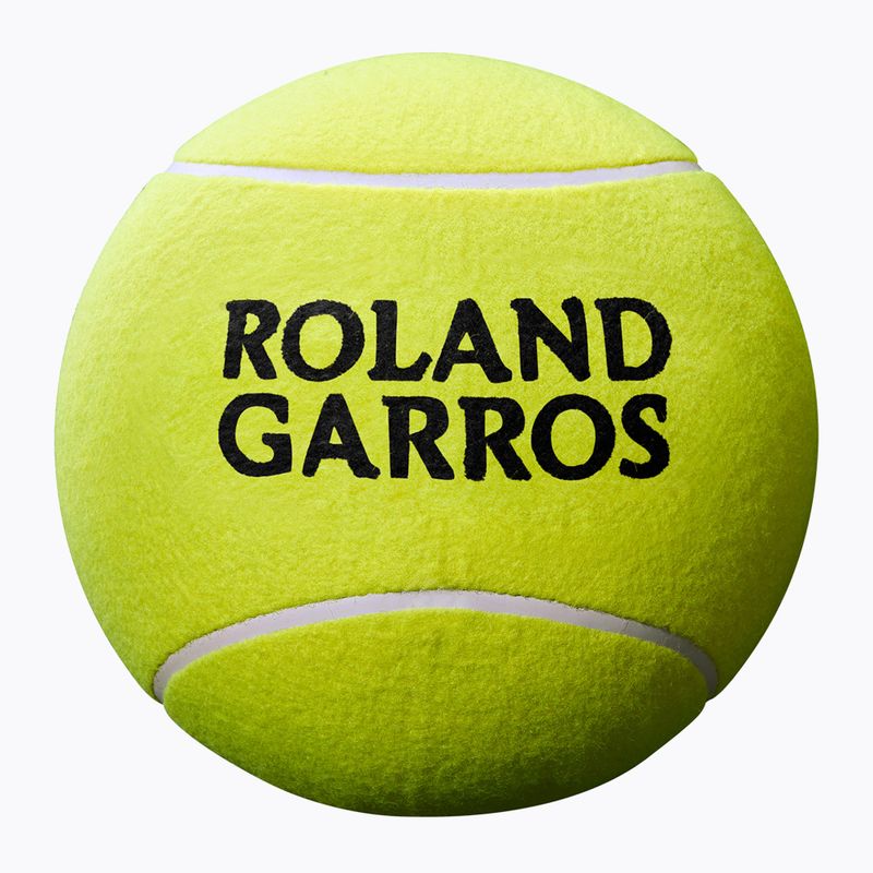 Wilson Roland Garros Jumbo 9" yellow autograph tennis ball 2