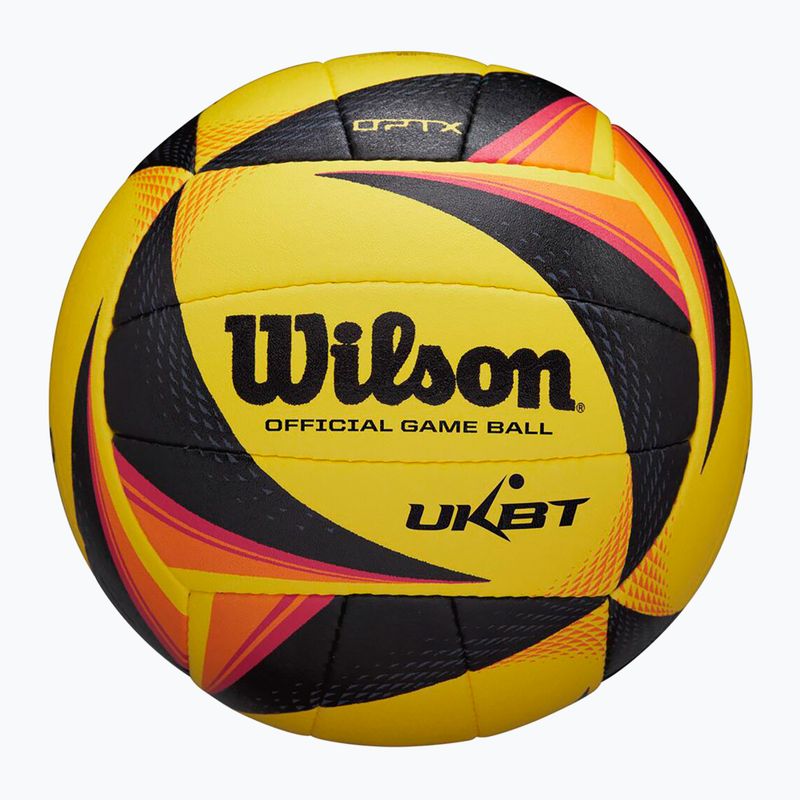 Beach volleyball Wilson OPTX AVP VB OFFICIAL GB yellow size 5