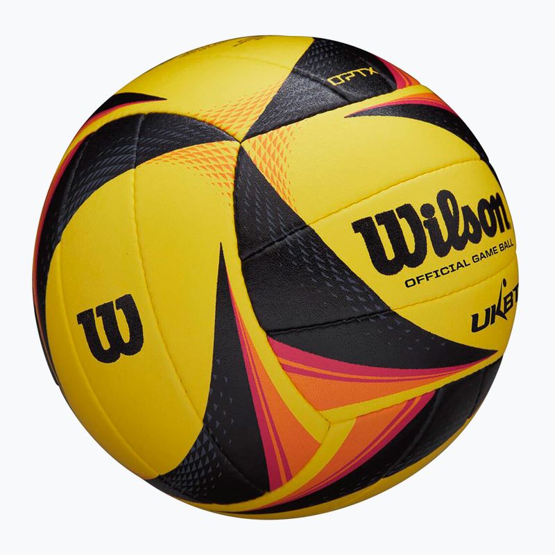 Beach volleyball Wilson OPTX AVP VB OFFICIAL GB yellow size 5 3