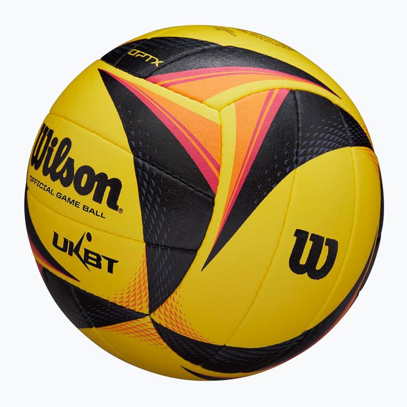 Beach volleyball Wilson OPTX AVP VB OFFICIAL GB yellow size 5 4