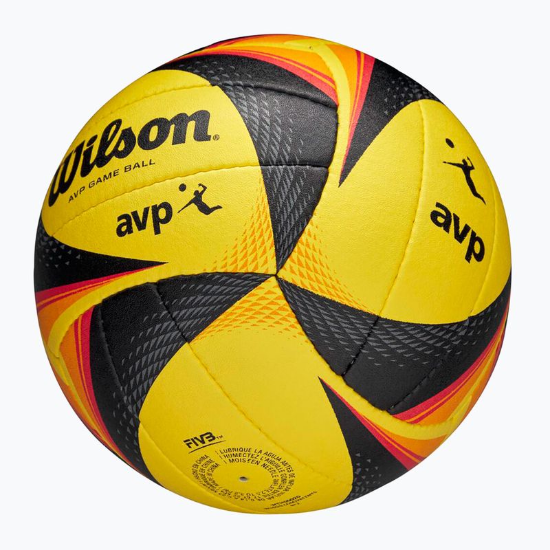 Beach volleyball Wilson OPTX AVP VB OFFICIAL GB yellow size 5 6