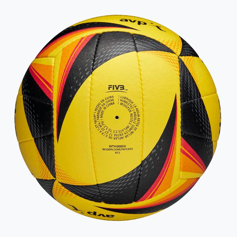 Beach volleyball Wilson OPTX AVP VB OFFICIAL GB yellow size 5 7