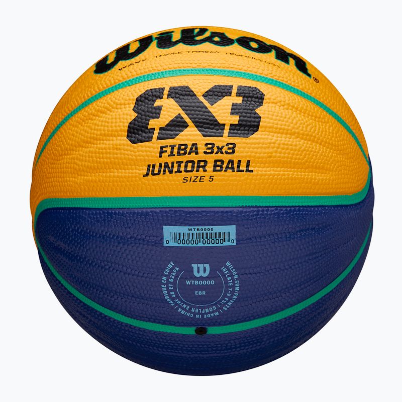 Wilson Fiba 3x3 Junior blue/yellow children's basketball size 5 5