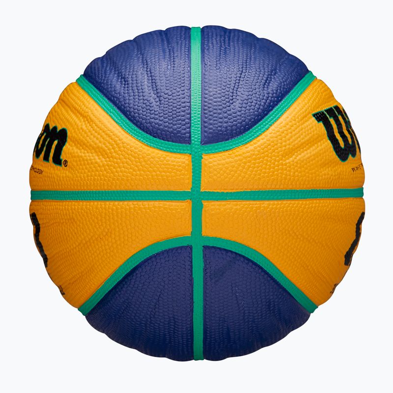 Wilson Fiba 3x3 Junior blue/yellow children's basketball size 5 6