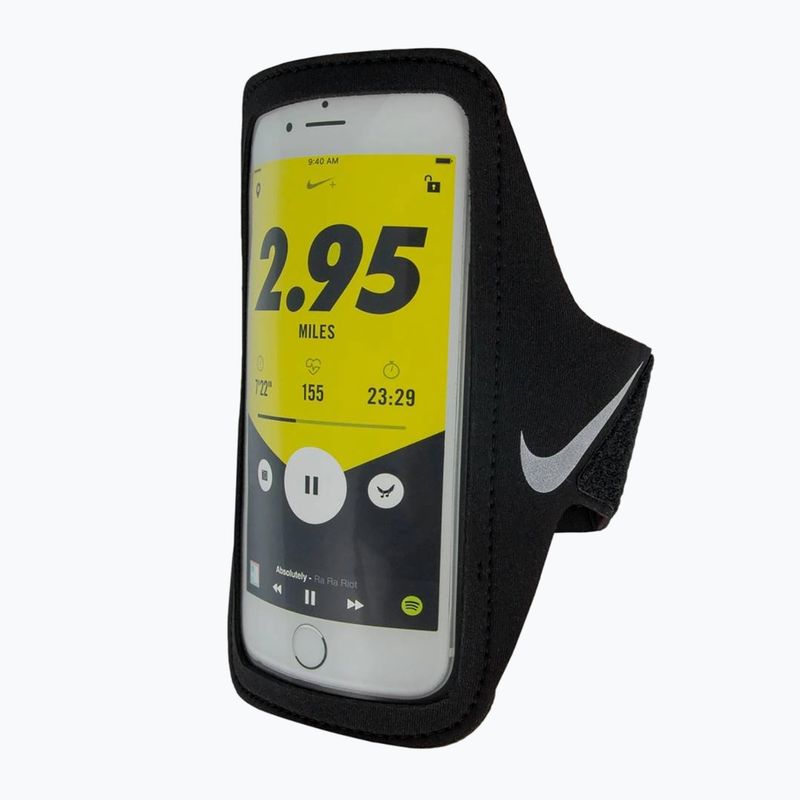 Nike Lean Arm Band running phone band black/black/silver 2