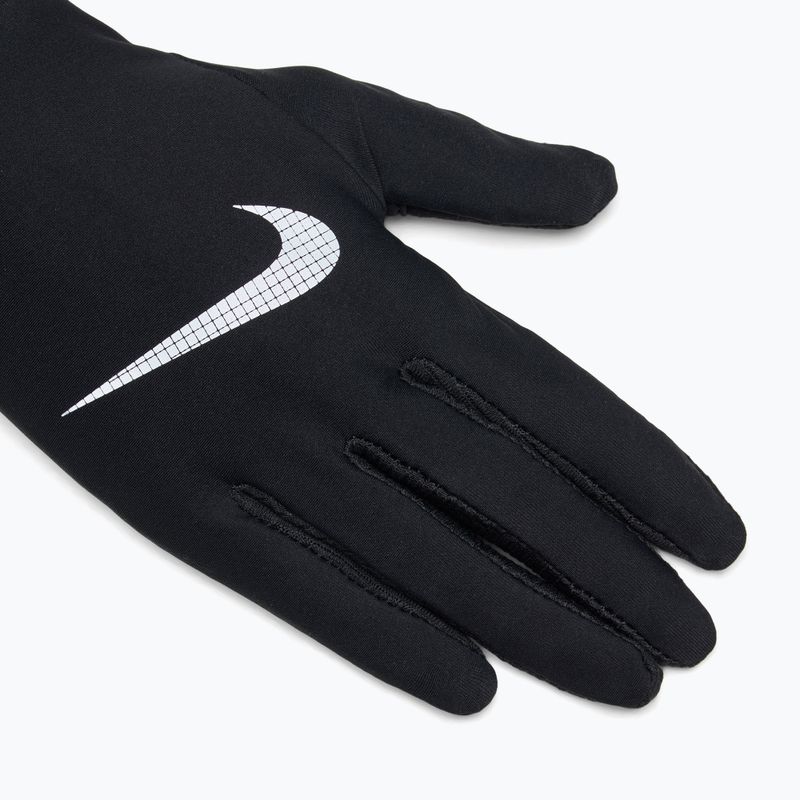 Women's armband + gloves set Nike Essential Running black/black/silver 4