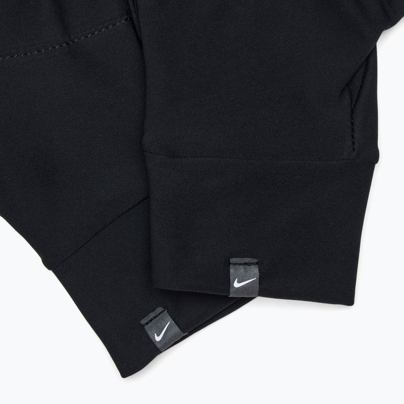 Women's armband + gloves set Nike Essential Running black/black/silver 5