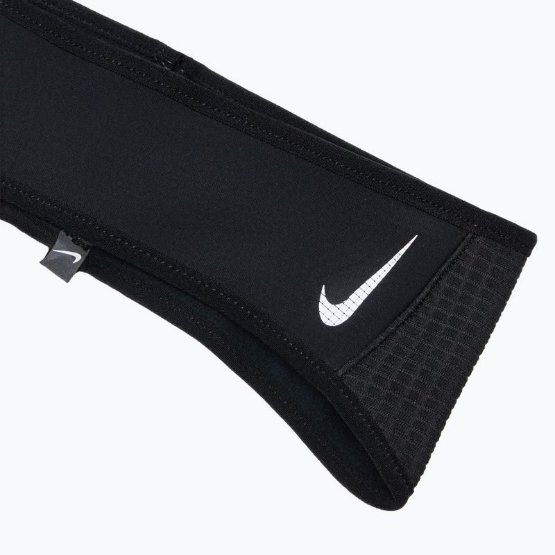 Women's armband + gloves set Nike Essential Running black/black/silver 8