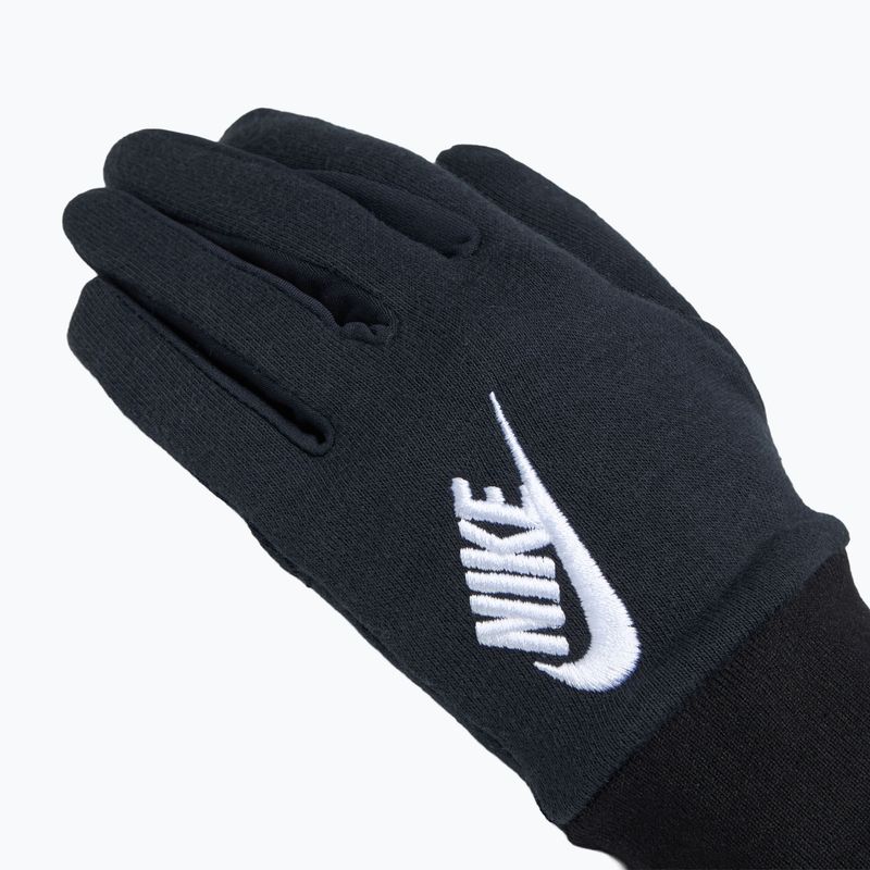 Women's Nike Club Fleece running gloves black/white 4