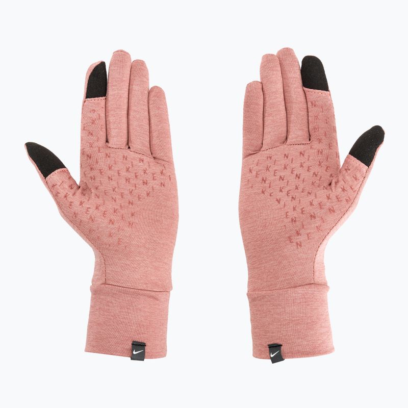 Women's running gloves Nike Fleece RG red stardust/red stardust/silver 2