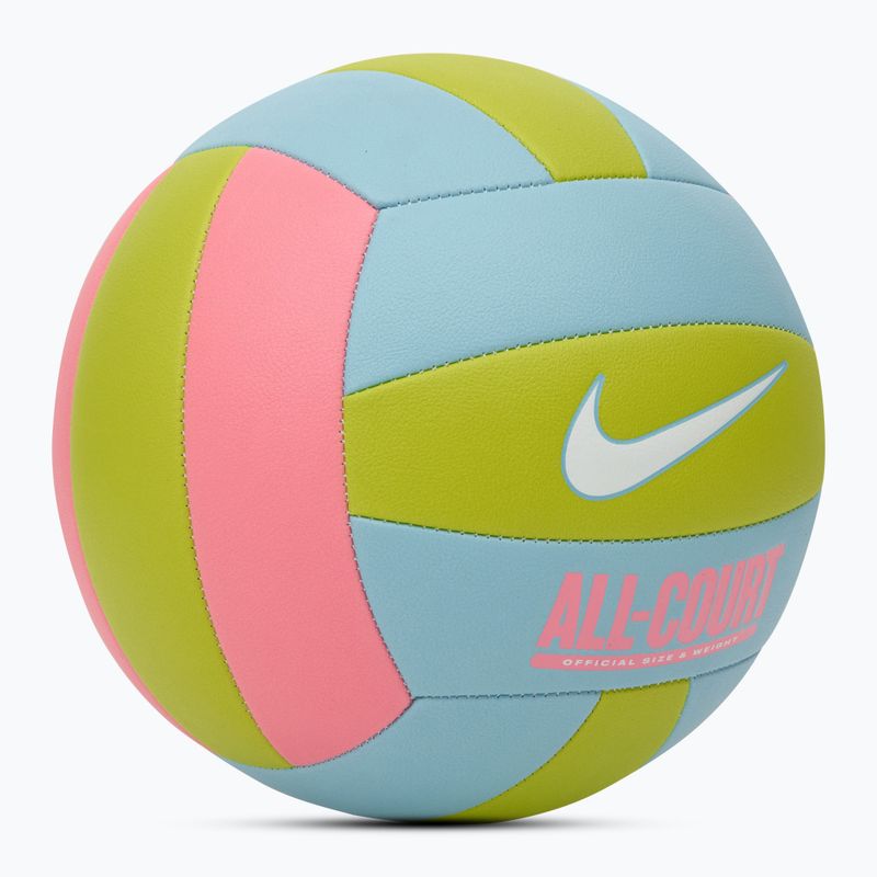 Nike All Court Volleyball coral chalk/ocean bliss/bright cactus/white size 5 2