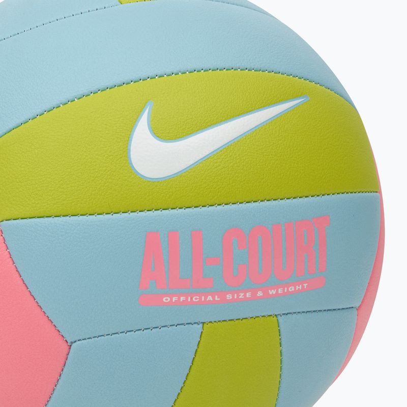 Nike All Court Volleyball coral chalk/ocean bliss/bright cactus/white size 5 3