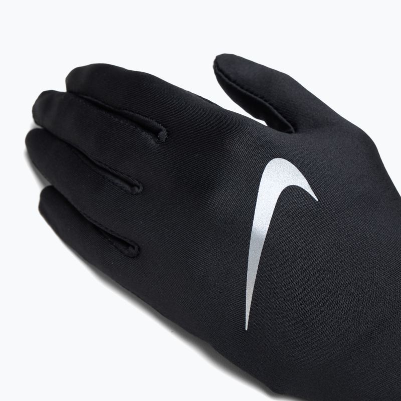 Nike Pacer Liner RG black/silver running gloves 4