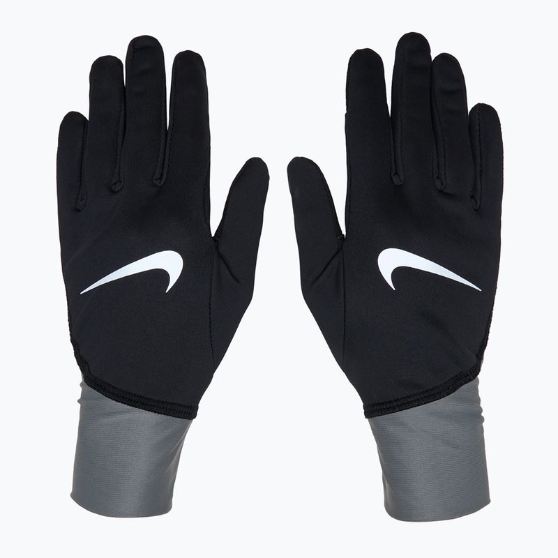 Nike Pacer Midweight RG women's running gloves black/smoke grey/silver 2