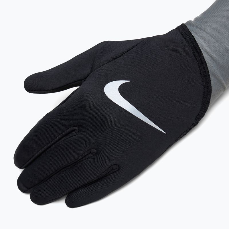 Nike Pacer Midweight RG women's running gloves black/smoke grey/silver 4