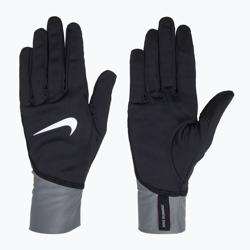 Men's Nike Pacer Midweight RG running gloves black/smoke grey/silver