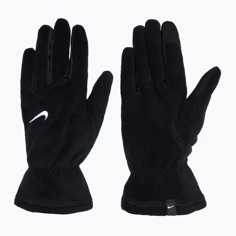 Women's Nike One Therma-Fit Fleece running gloves black/white