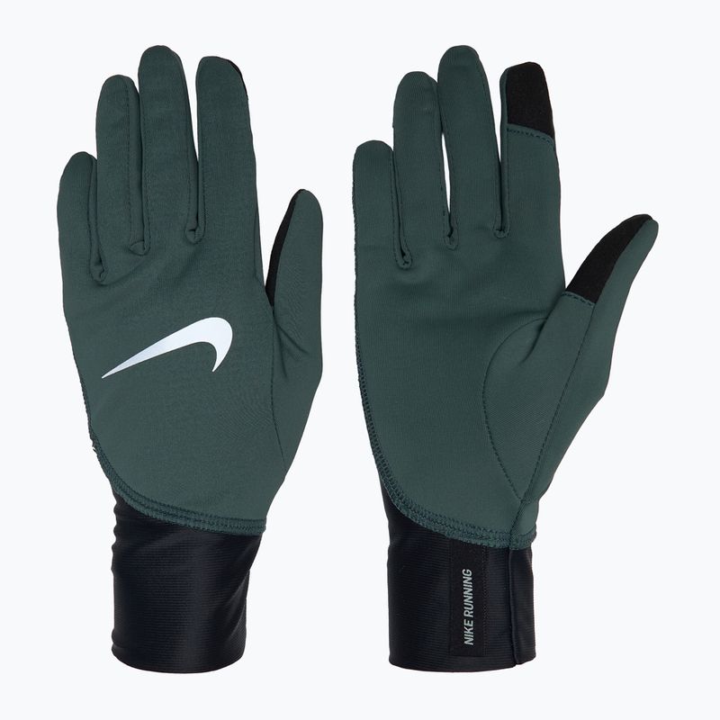 Nike Pacer Midweight RG women's running gloves vintage green/black/silver