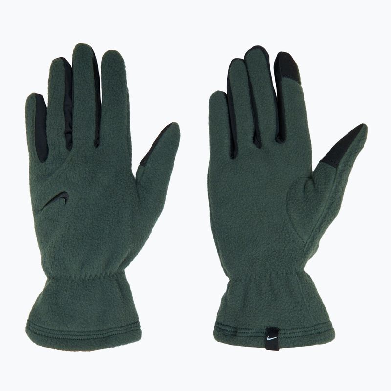 Women's Nike One Therma-Fit Fleece running gloves vintage green/black