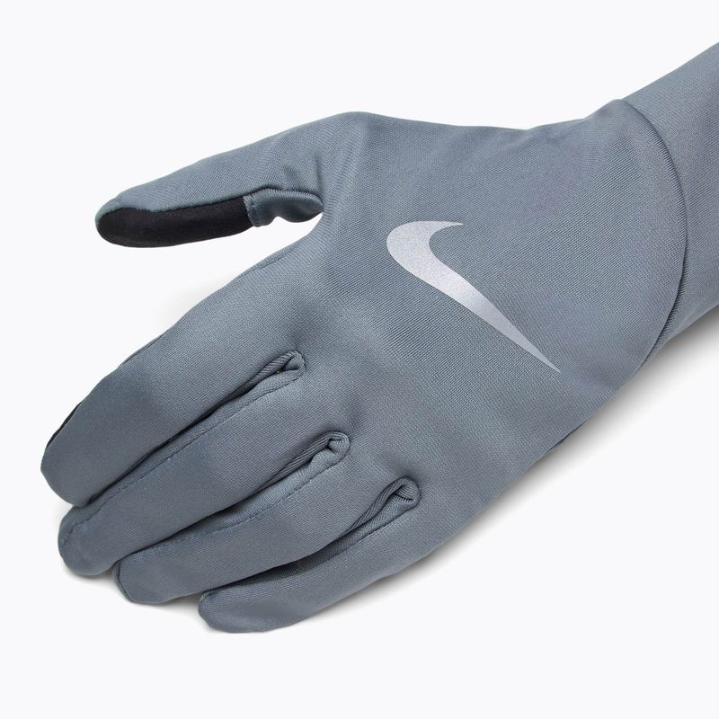 Men's Nike Pacer Lightweight RG running gloves smoke grey/smoke grey/silver 4