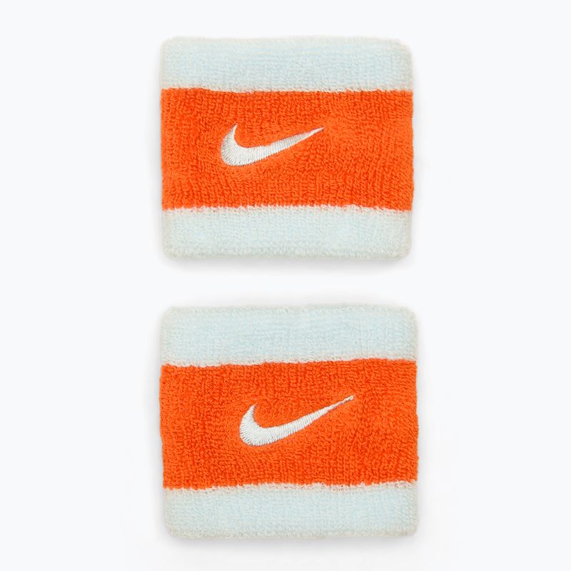 Nike Swoosh Wristbands glacier blue/safety orange/glacier blue