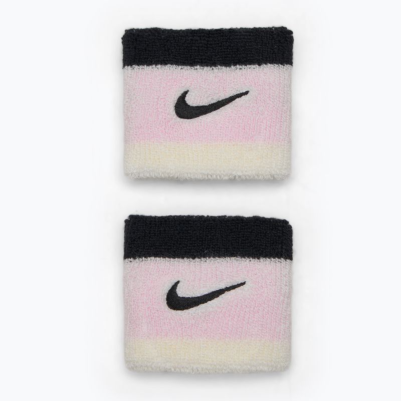 Nike Swoosh Wristbands pink foam/coconut milk/black