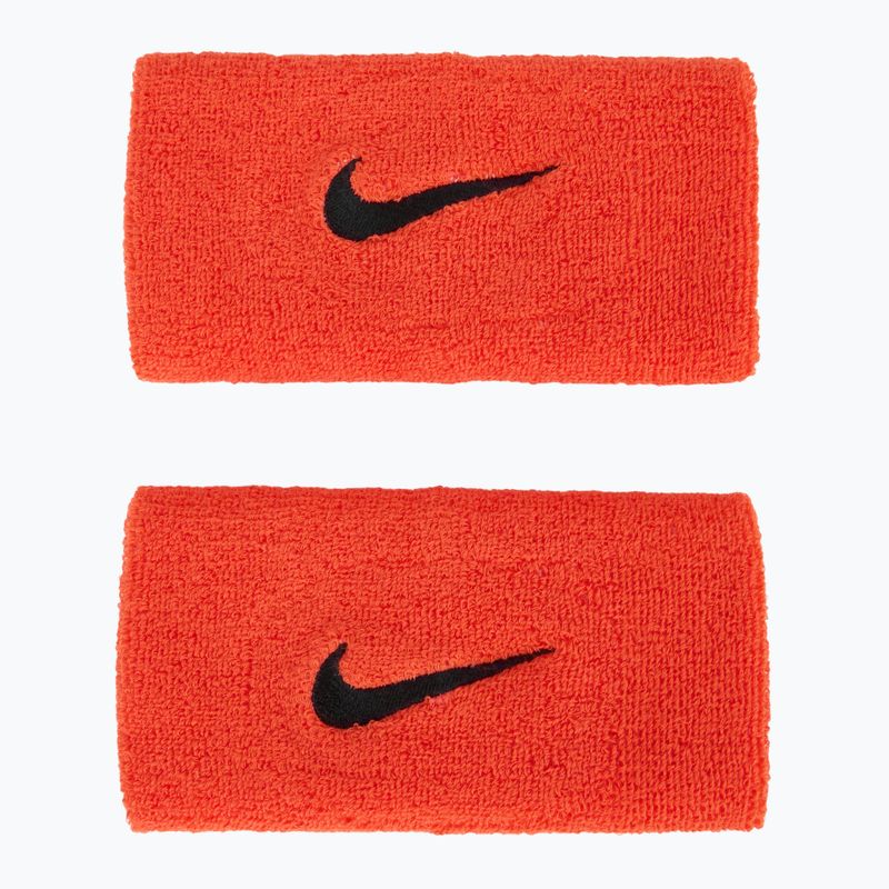 Nike Swoosh Doublewide Wristbands 2 pcs bright crimson/cave purple