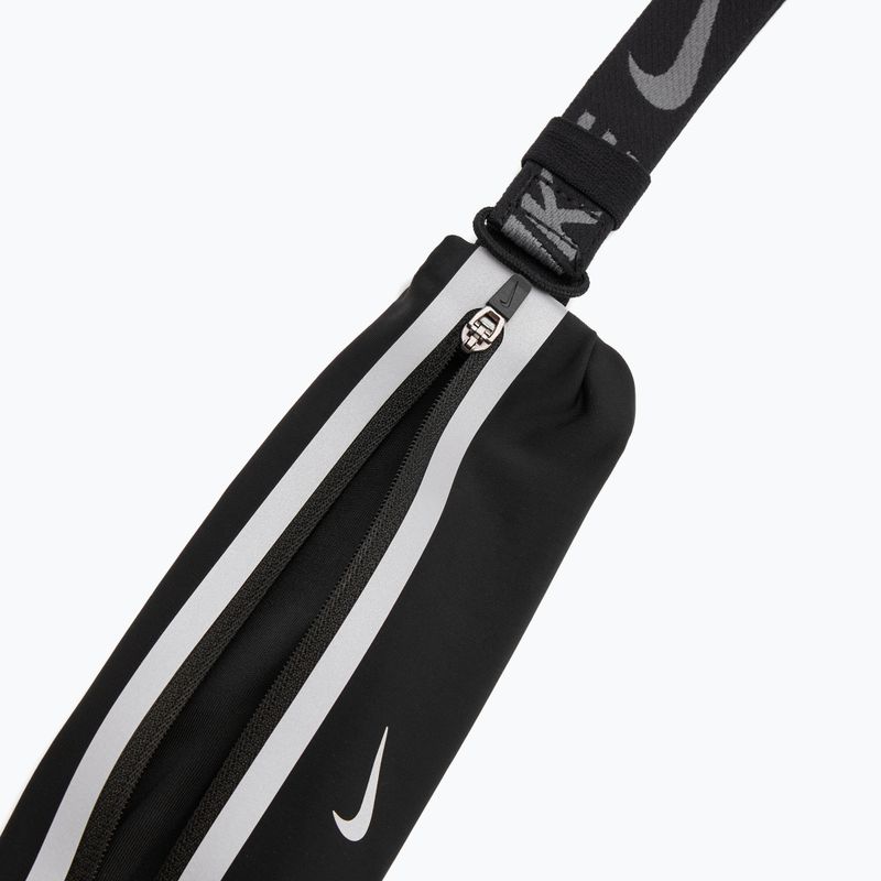 Nike Slim 4.0 running belt black/black/silver 5