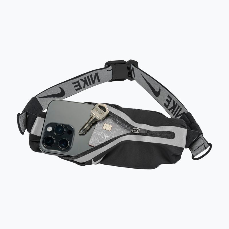 Nike Slim 4.0 running belt black/black/silver 7