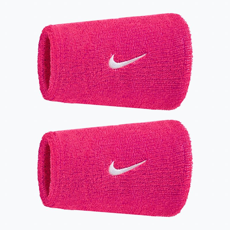 Wristbands Nike Swoosh Classic Doublewide Wristbands 2 pcs. vivid pink/white