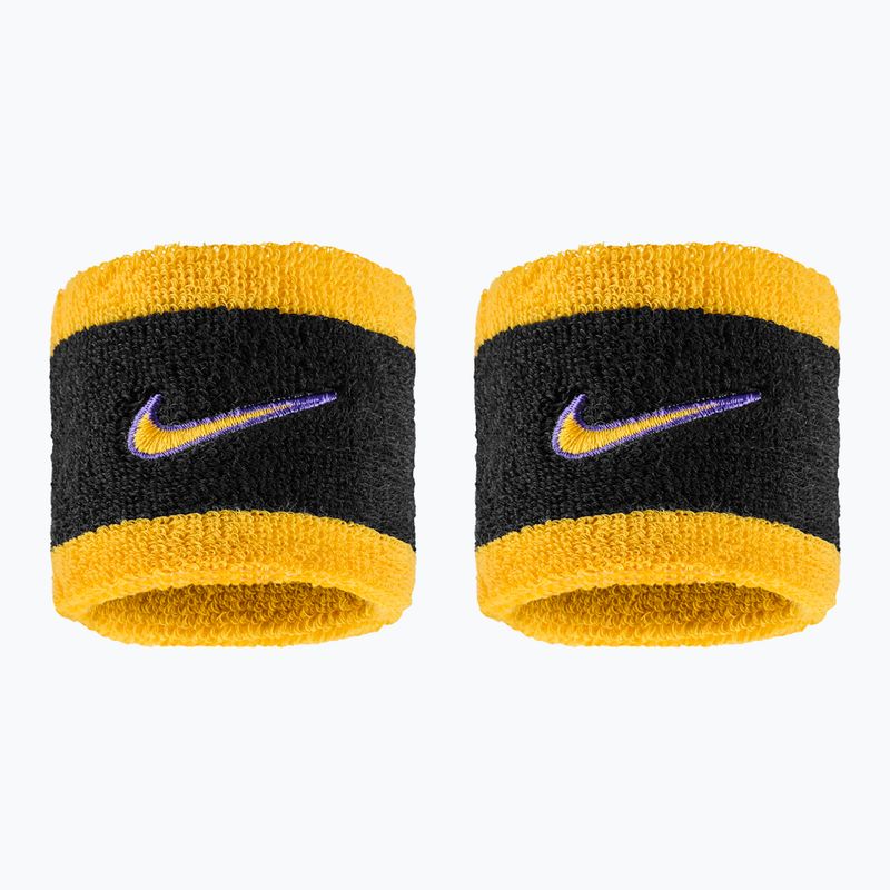 Wristbands Nike Swoosh Classic Wristbands 2 pcs. black/court purple/university gold