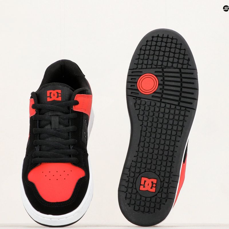 DC Manteca 4 black/athletic red men's shoes 14