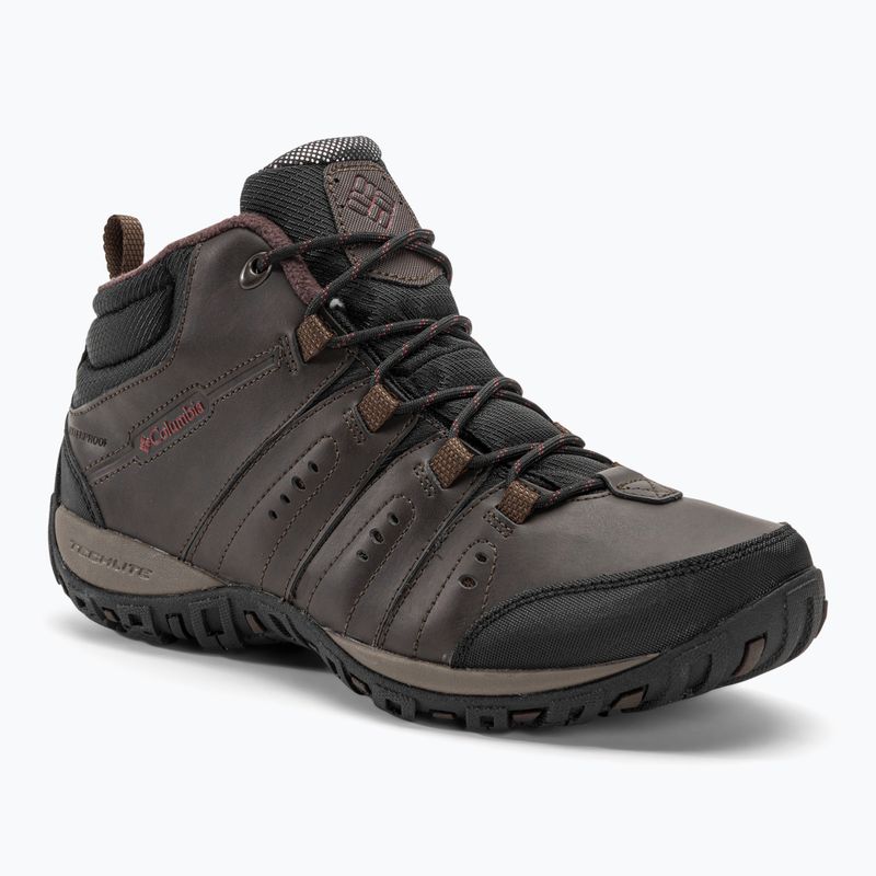 Columbia Woodburn II Chukka WP Omni-Heat men's trekking boots cordovan/garnet red
